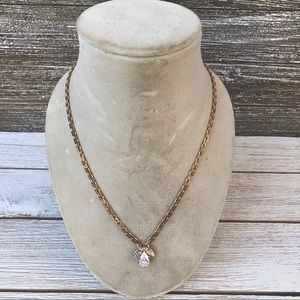 Jewel leaf gold necklace